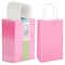 25-Pack Pink Gift Bags with Handles - Small Paper Treat Bags for Birthday, Wedding, Retail (5.3x3.2x9 In)
